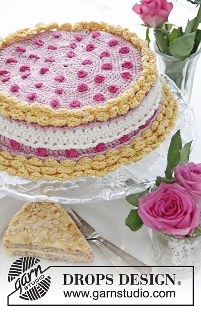 Tortenbehälterhülle Raspberry Dream (Häkelset)