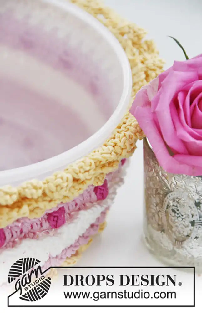 Tortenbehälterhülle Raspberry Dream (Häkelset)