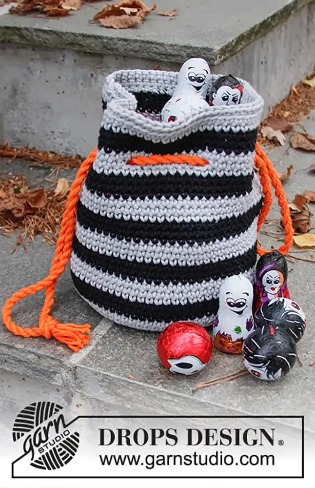 Bonbontasche Spooky Stripes Bag (Häkelset)