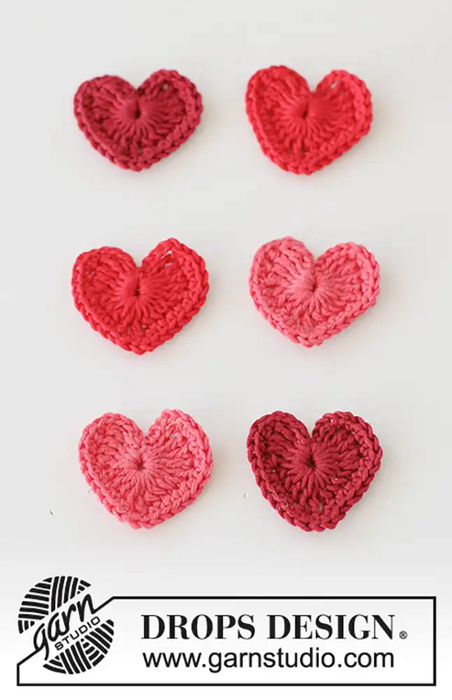 Dekoherzen Tiny Happy Hearts (Häkelset)
