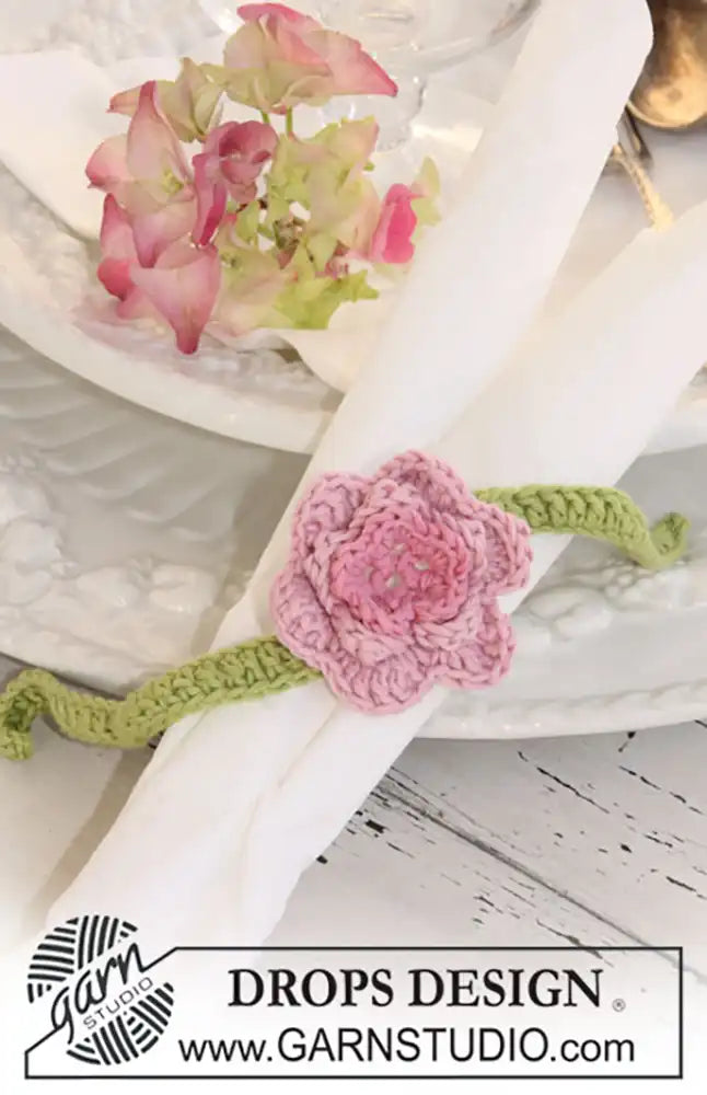 Tischdeko Ranunkel (Häkelset)