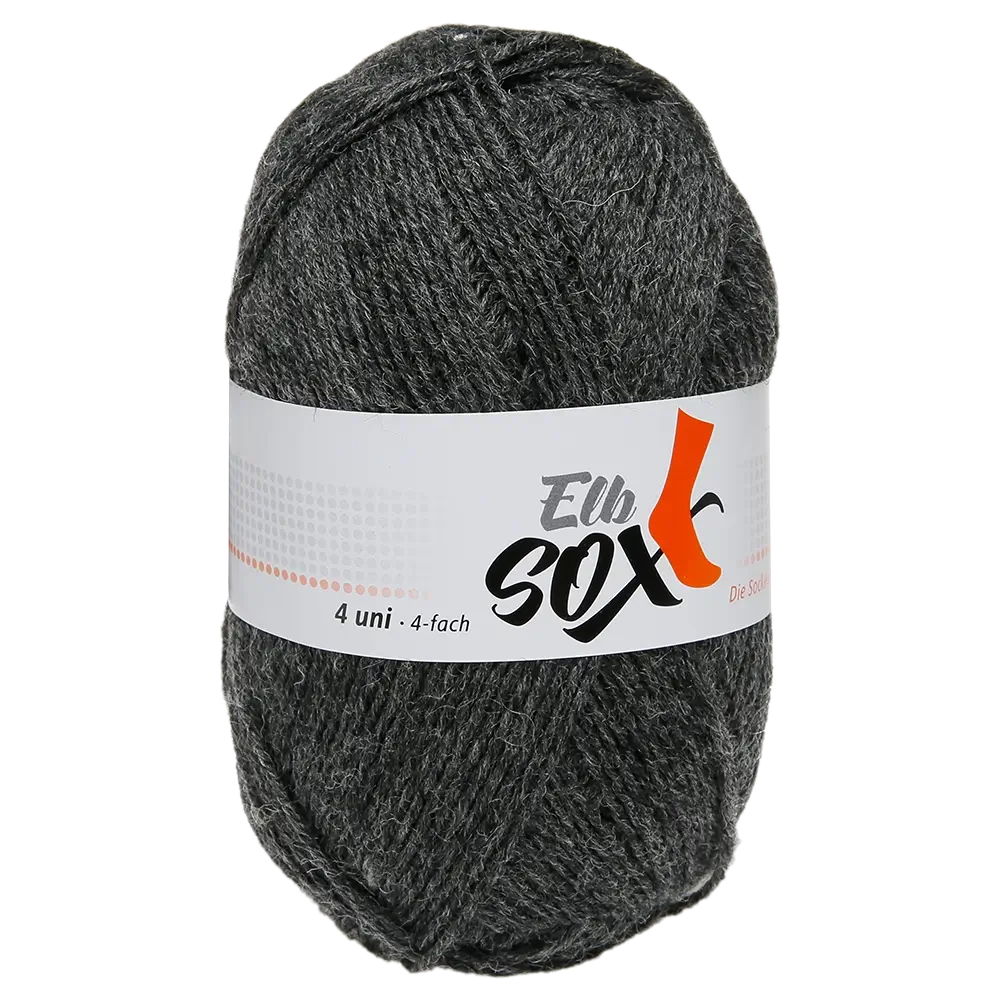 #Farbe_ElbSox 4-fach Uni | 004 Grau