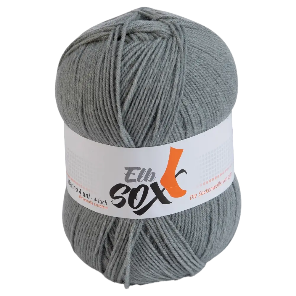 #Farbe_ElbSox 4-fach Uni | 013 Hellgrau