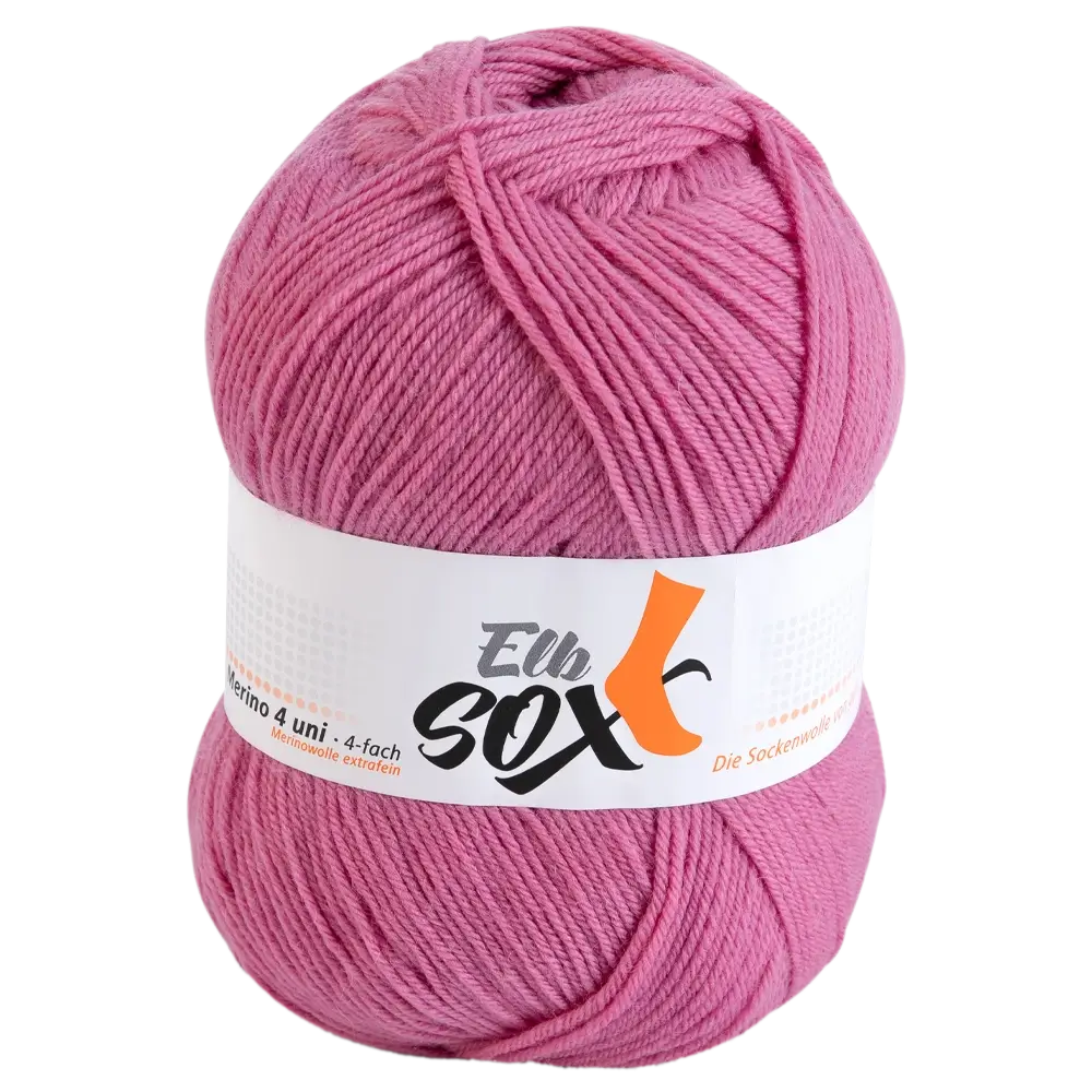#Farbe_ElbSox 4-fach Uni | 015 Rosa