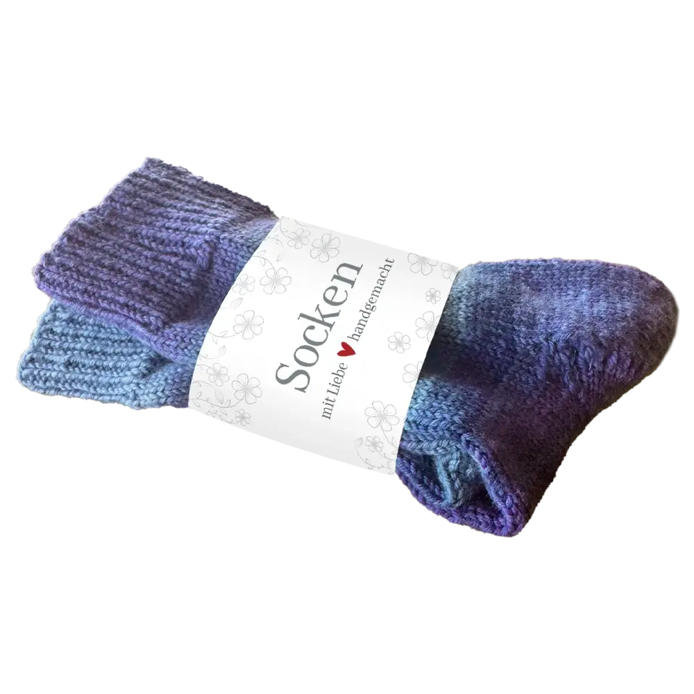 #Set_Frida's Sockenbanderole | Mit grauen Blumen