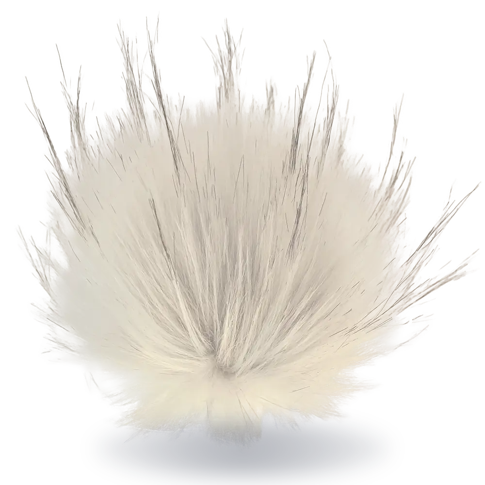 #Farbe_Bommel mit Faden 15-17 cm | Creme