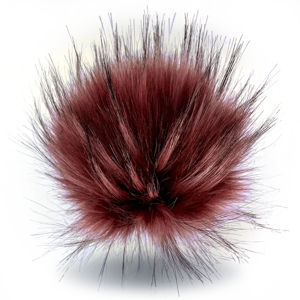 #Farbe_Bommel mit Faden 15-17 cm | Kirsche