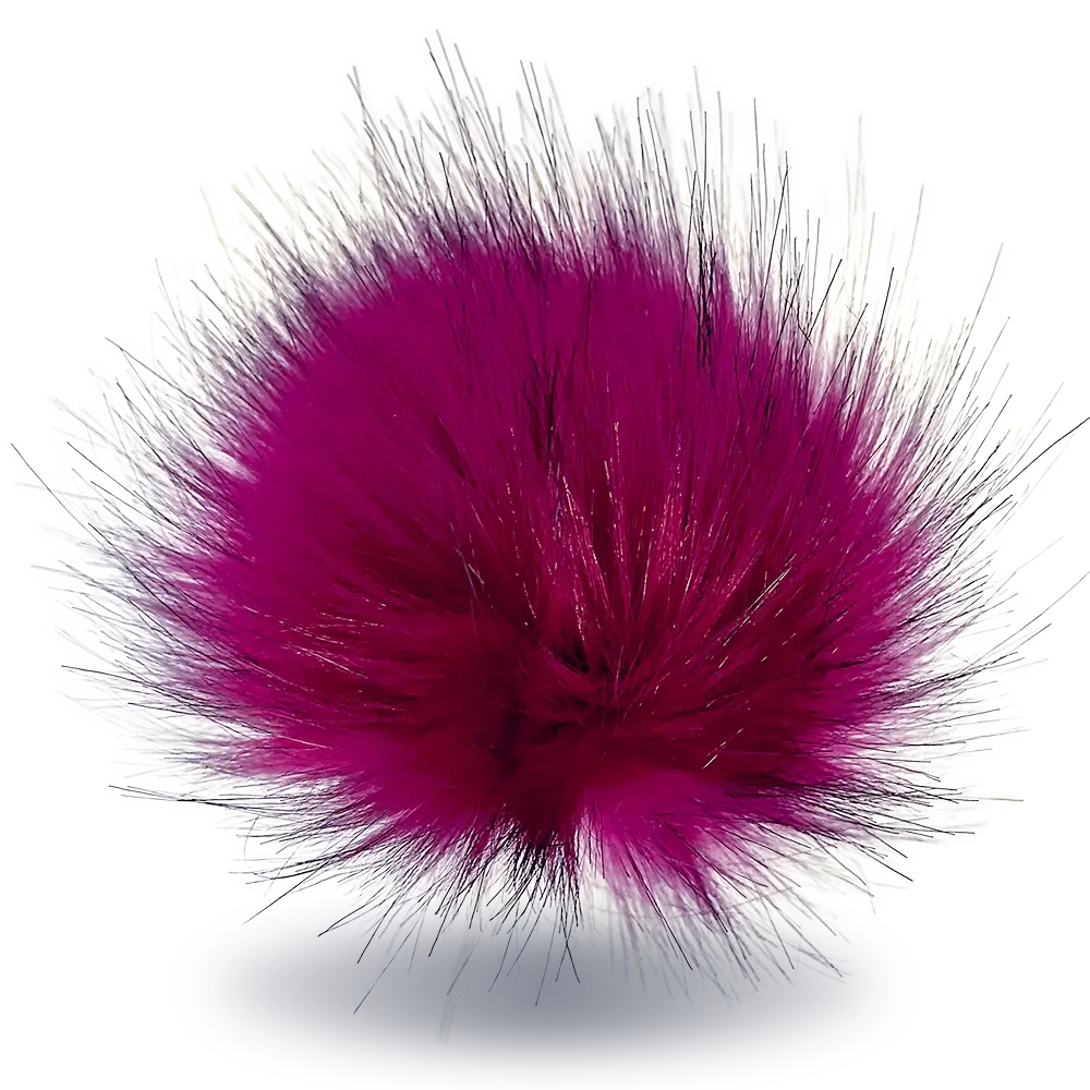 #Farbe_Bommel mit Faden 15-17 cm | Pink