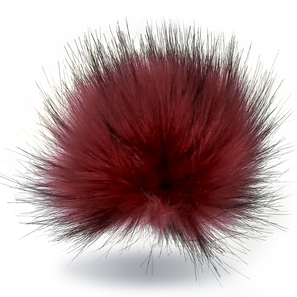 #Farbe_Bommel mit Faden 15-17 cm | Rot