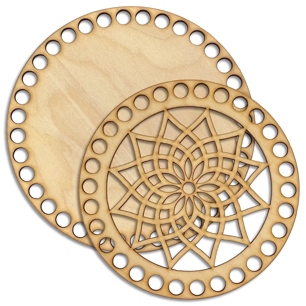 #Modell_Holzboden und -deckel mit Motiv Stern