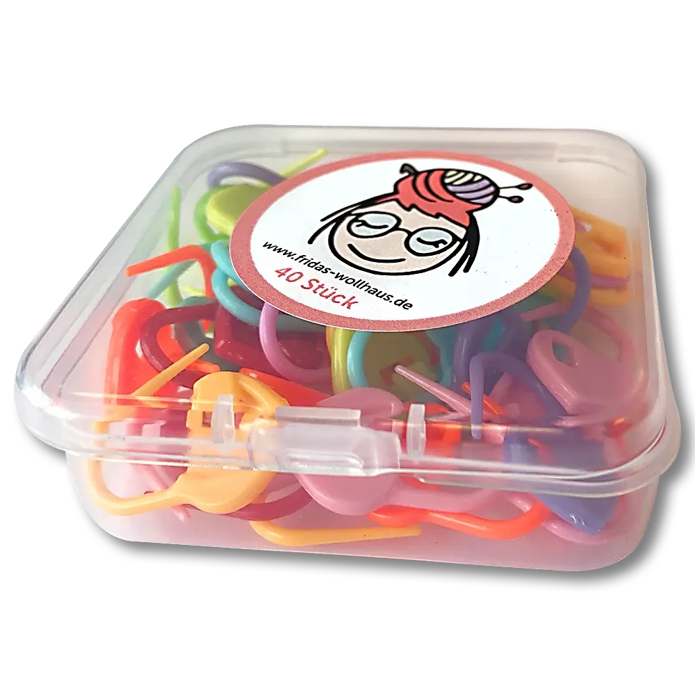 Frida's Bunte Maschenmarkierer in Box (40 Stück)