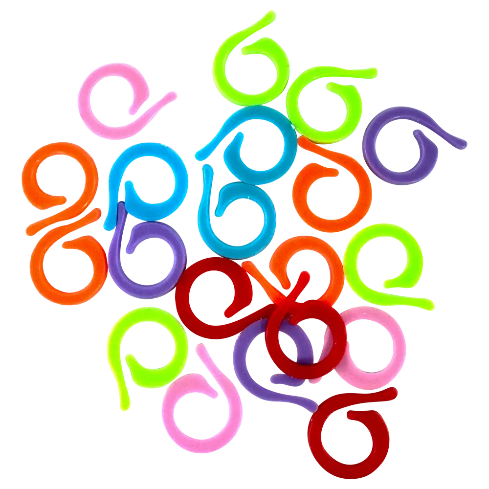 Frida's Bunte Maschenmarkierer Curly (20 Stück)