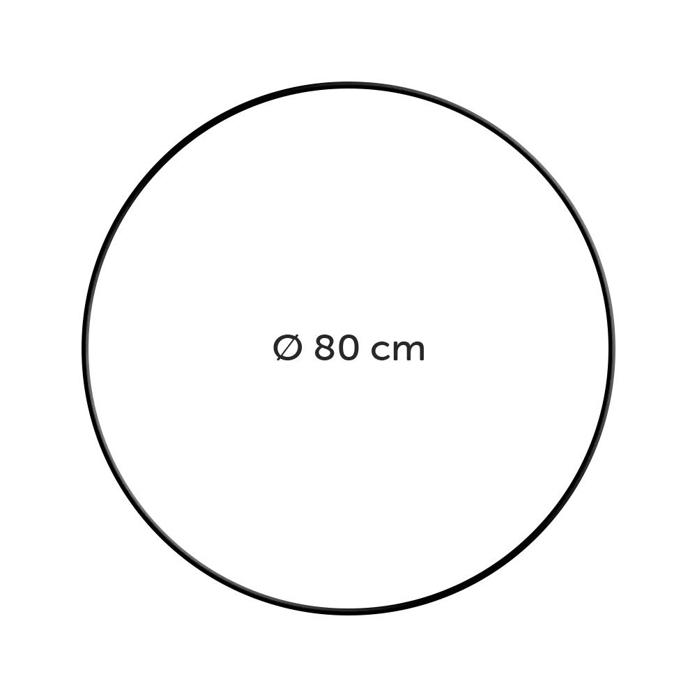 #Farbe_Schwarz / 80 cm