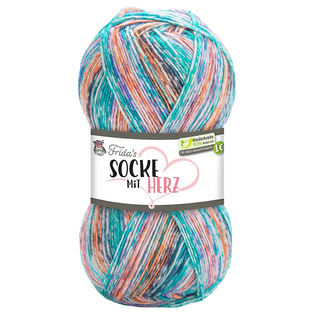 #Farbe_Frida's Socke mit Herz | 3