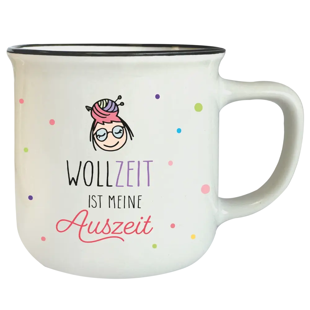 Tasse Frida #12: Wollzeit ist meine Auszeit