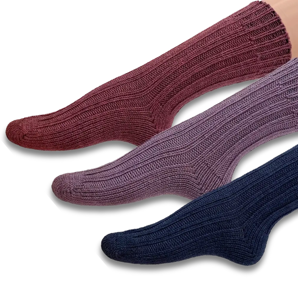 #Design_Frida's Socken 3er-Set | Beere-Blau