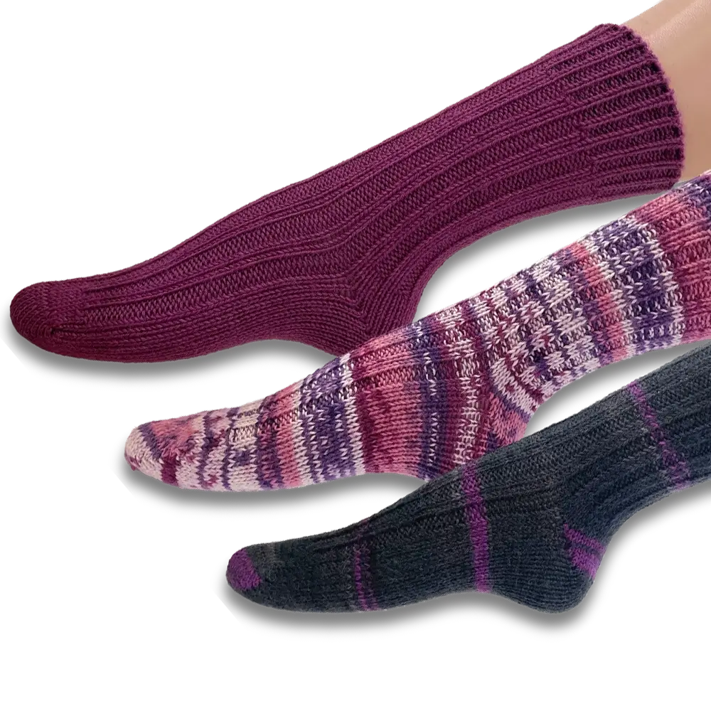 #Design_Frida's Socken 3er-Set | Veilchen