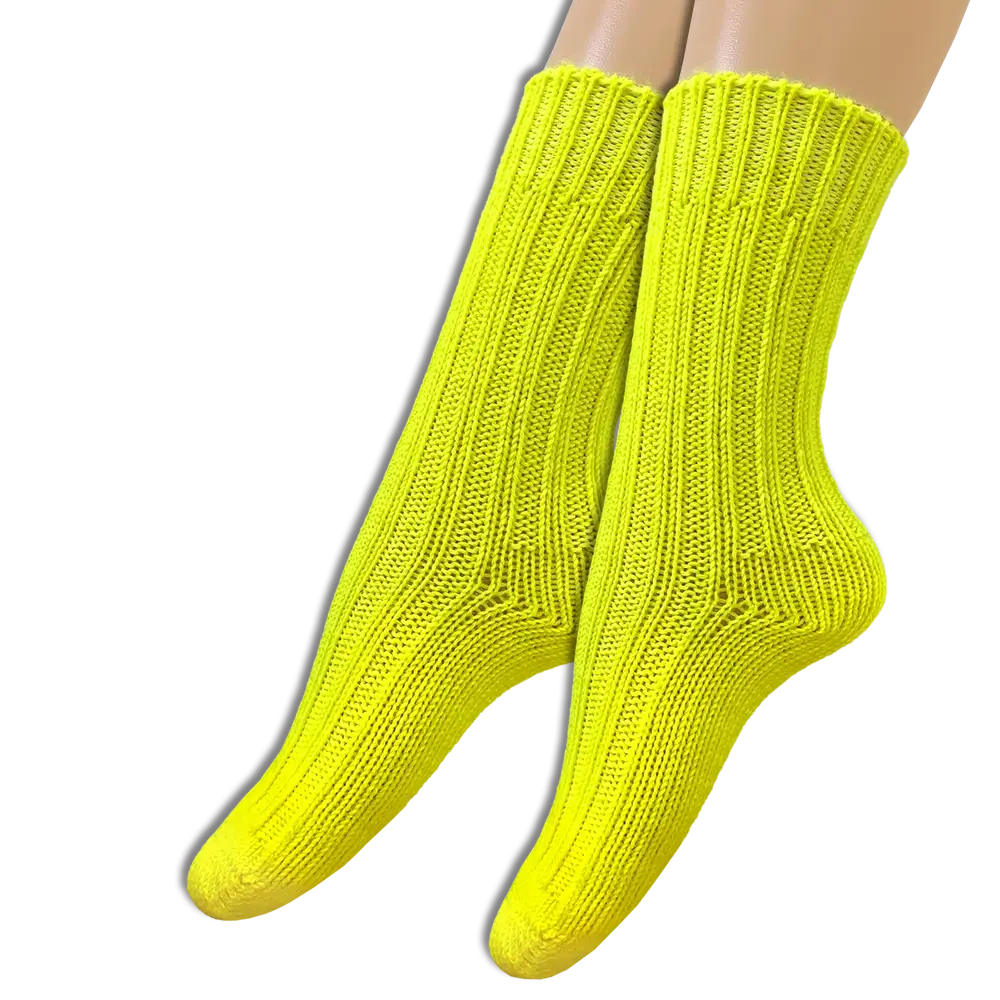 #Farbe_Frida's Socken | S-880 Neongelb