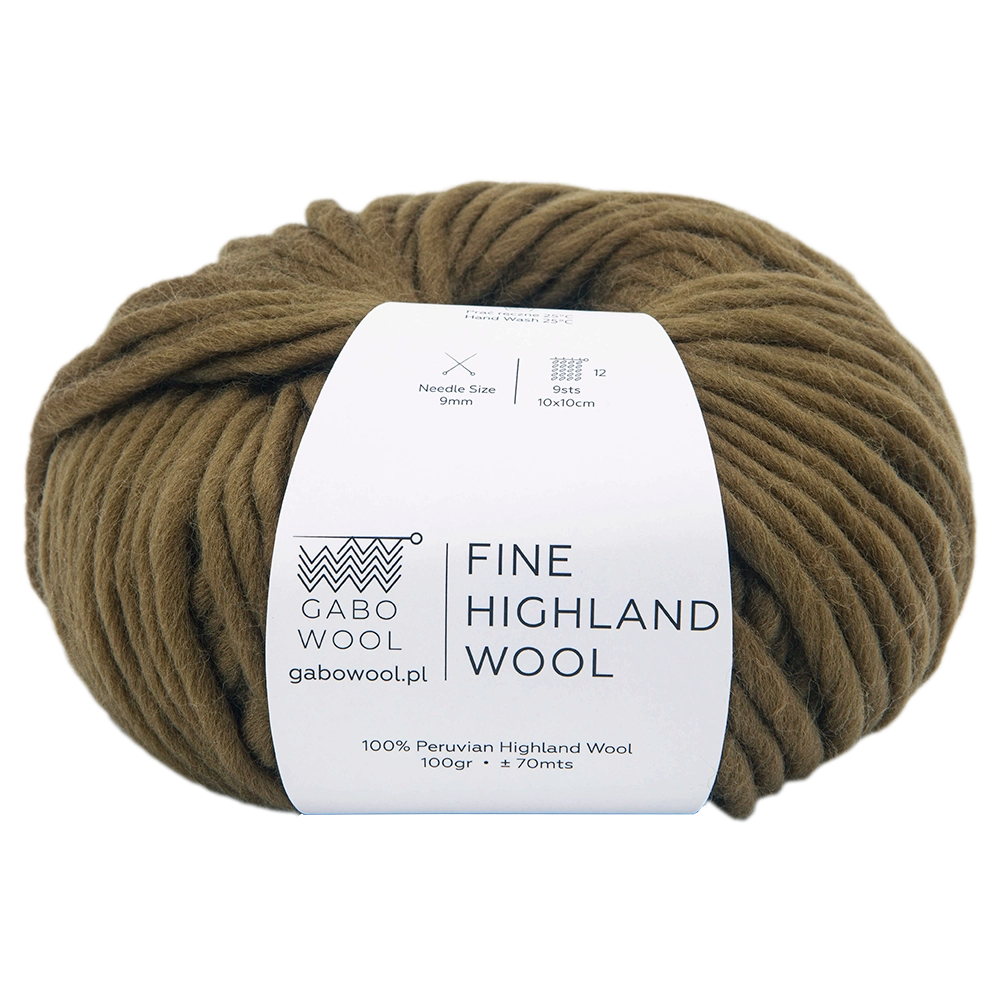 #Farbe_Gabo Wool Fine Highland Wool | Braun