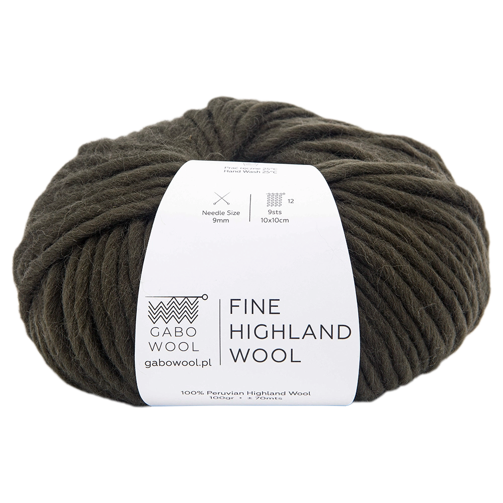 #Farbe_Gabo Wool Fine Highland Wool | Dunkelbraun