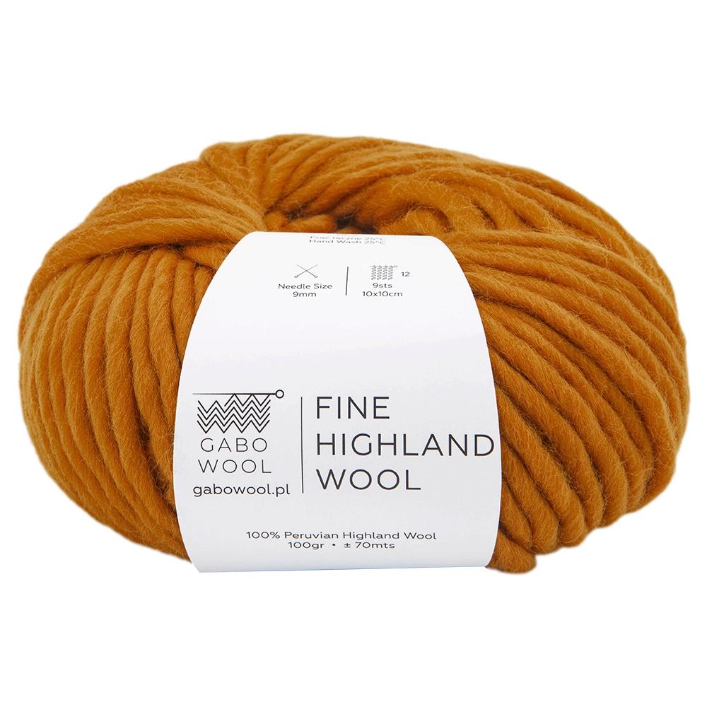 #Farbe_Gabo Wool Fine Highland Wool | Orange
