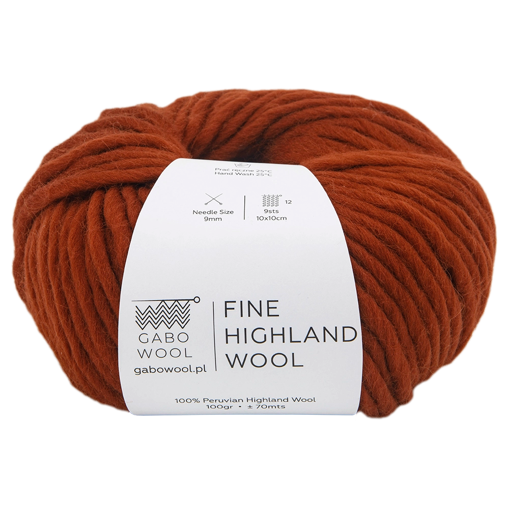 #Farbe_Gabo Wool Fine Highland Wool | Terrakotta