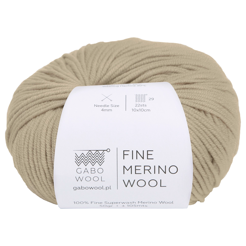 #Farbe_Gabo Wool Fine Merino | Beige