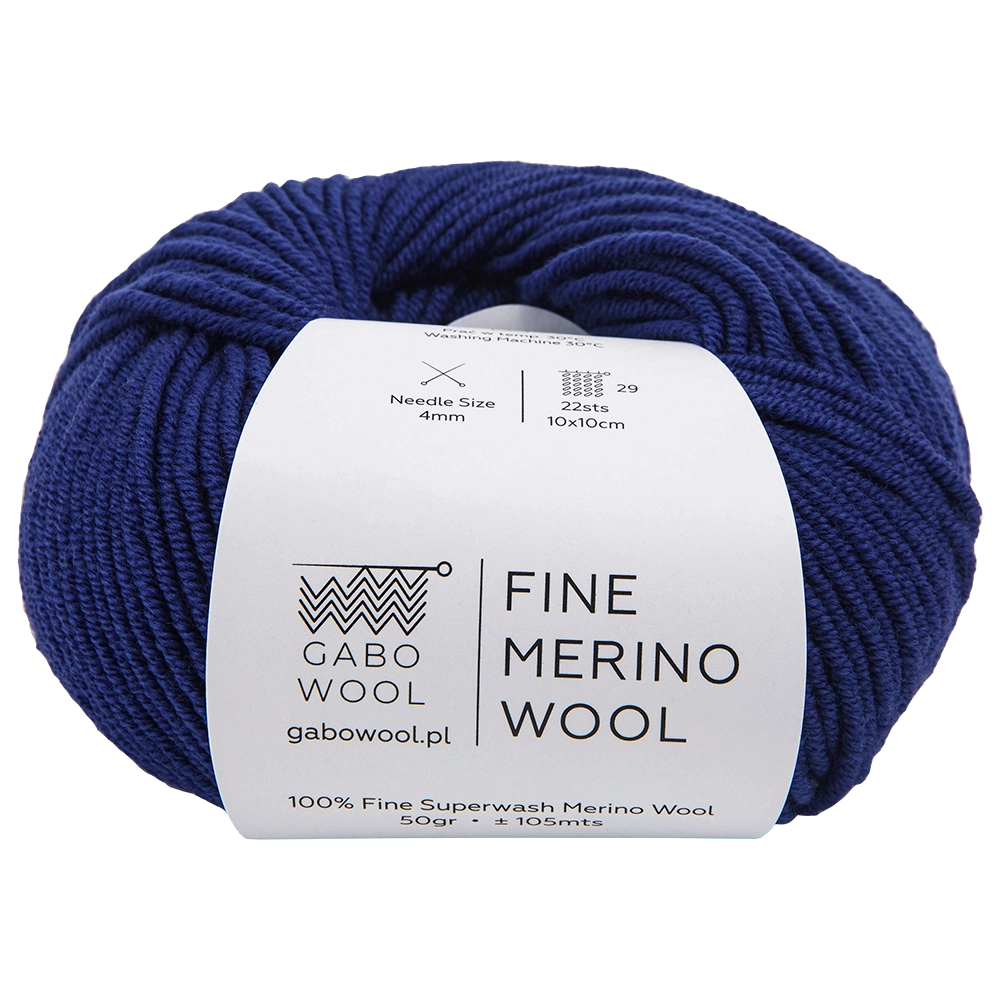 #Farbe_Gabo Wool Fine Merino | Blau