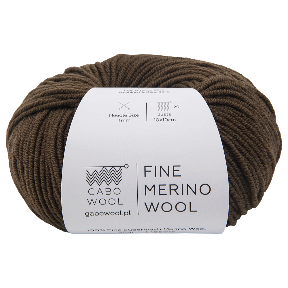 #Farbe_Gabo Wool Fine Merino | Braun