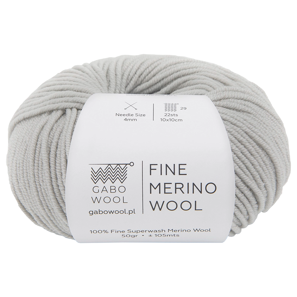 #Farbe_Gabo Wool Fine Merino | Grau