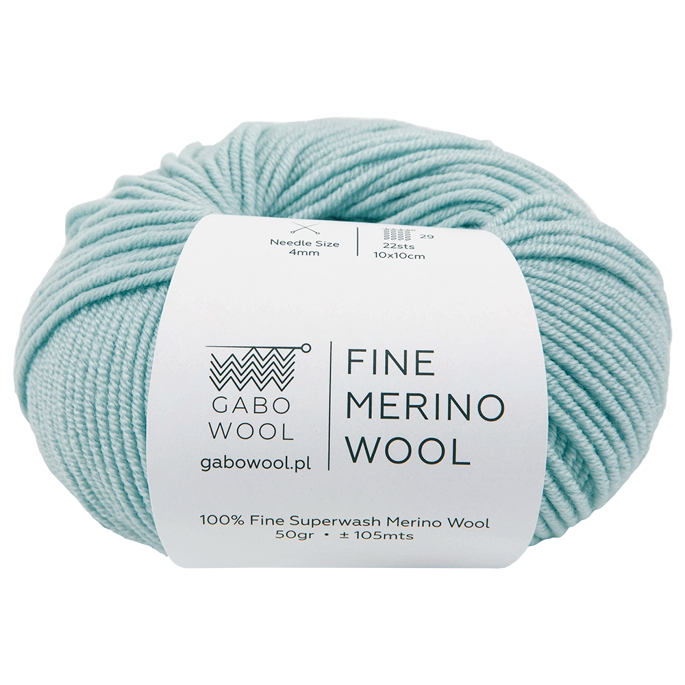 #Farbe_Gabo Wool Fine Merino | Hellblau