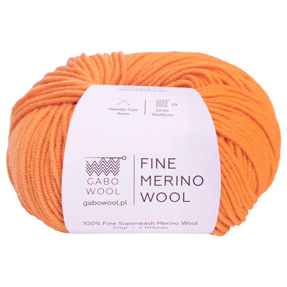 #Farbe_Gabo Wool Fine Merino | Orange