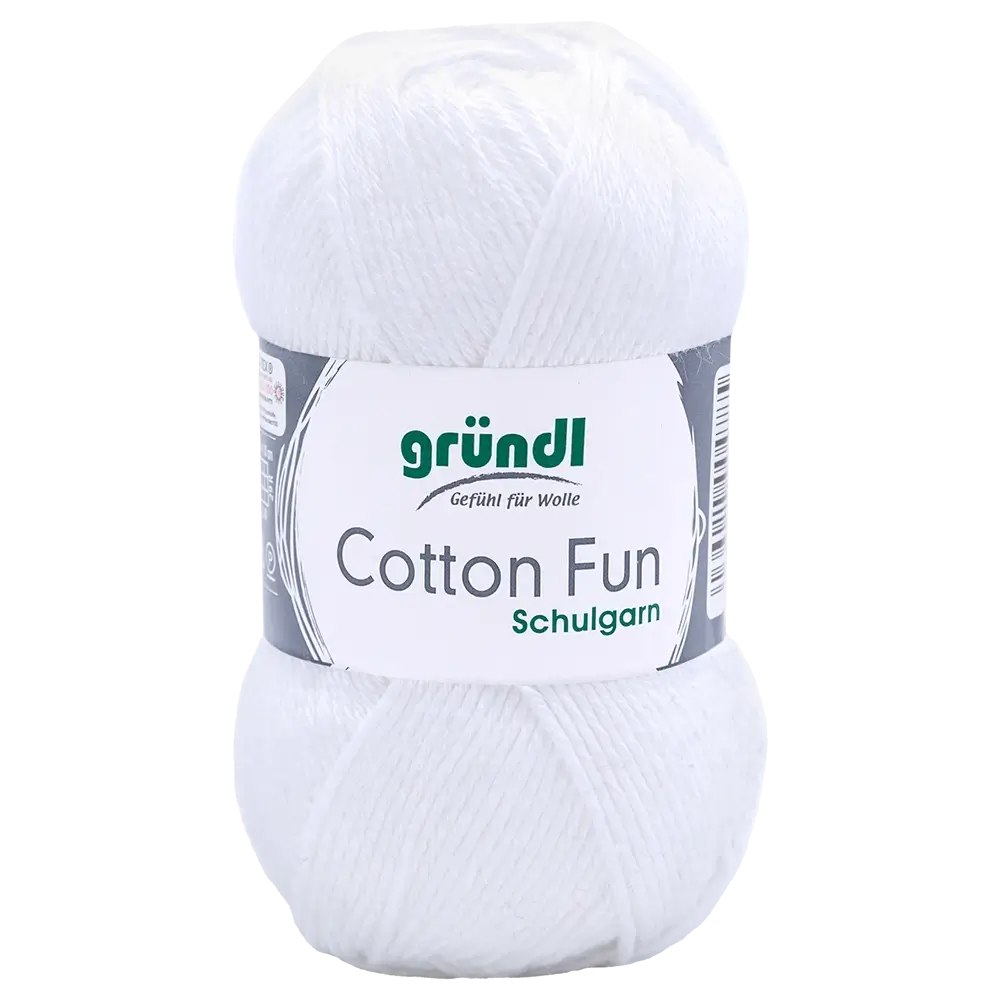 #Farbe_Gründl Cotton Fun | 01 Weiß