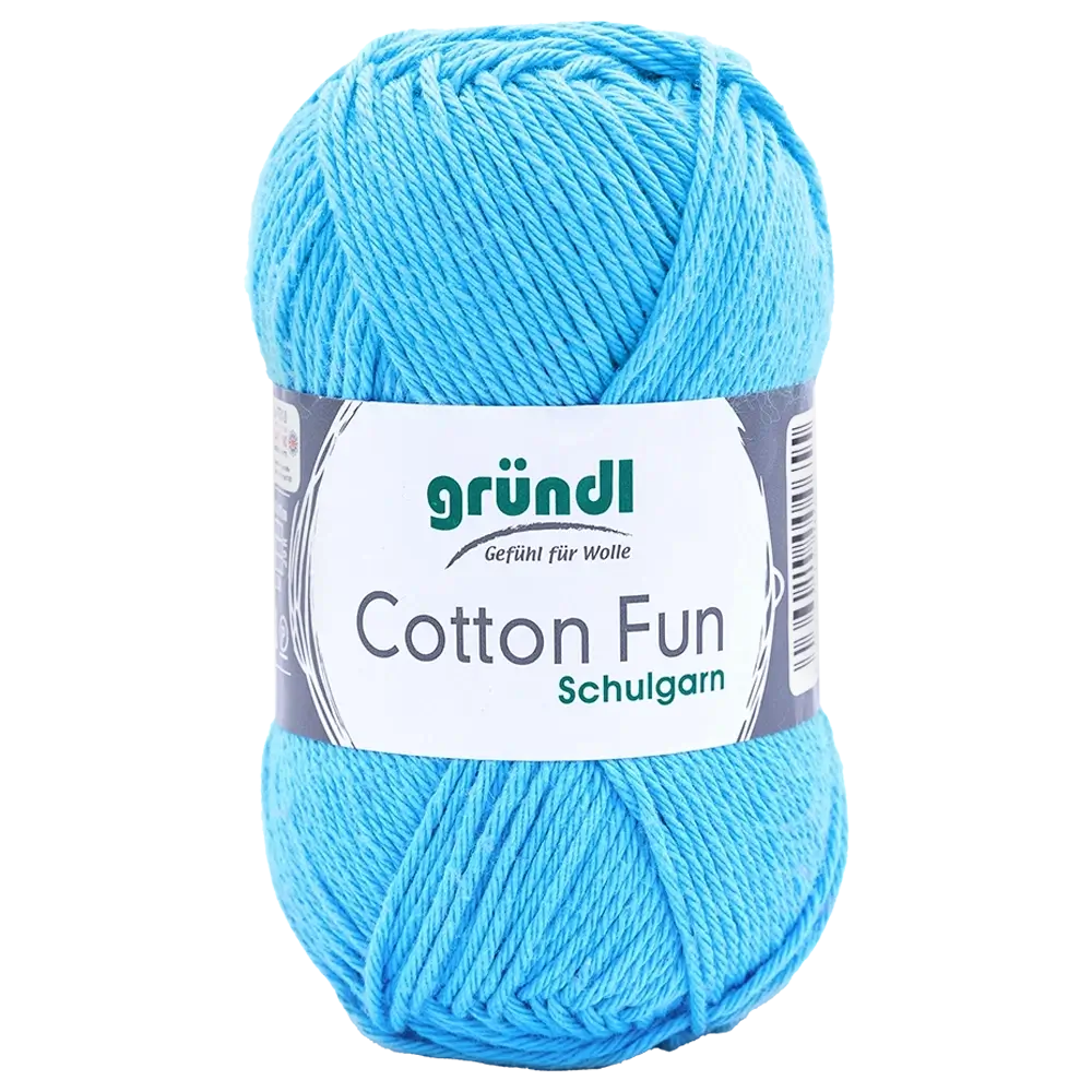 #Farbe_Gründl Cotton Fun | 09 Himmelblau