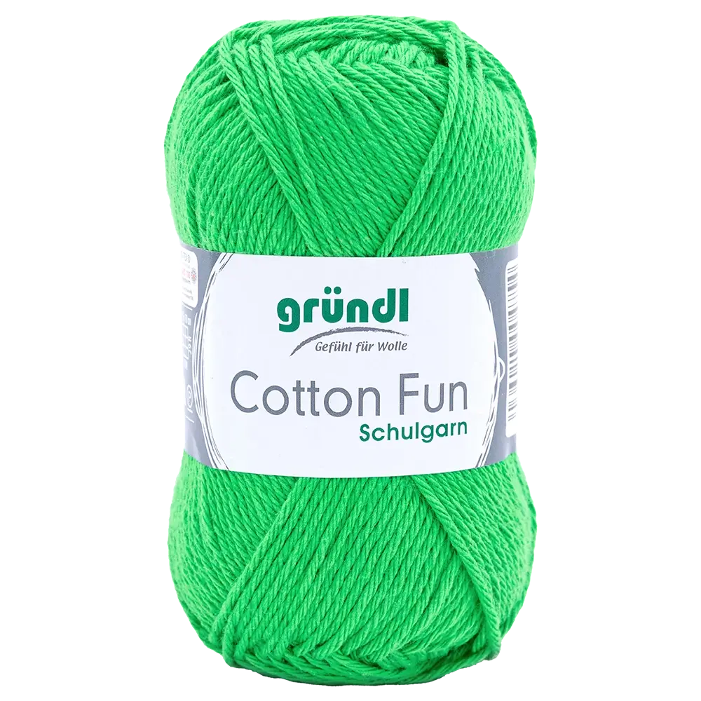 #Farbe_Gründl Cotton Fun | 12 Froschgrün
