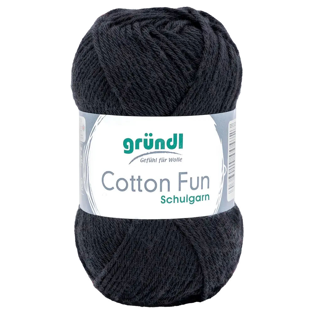 #Farbe_Gründl Cotton Fun | 16 Schwarz