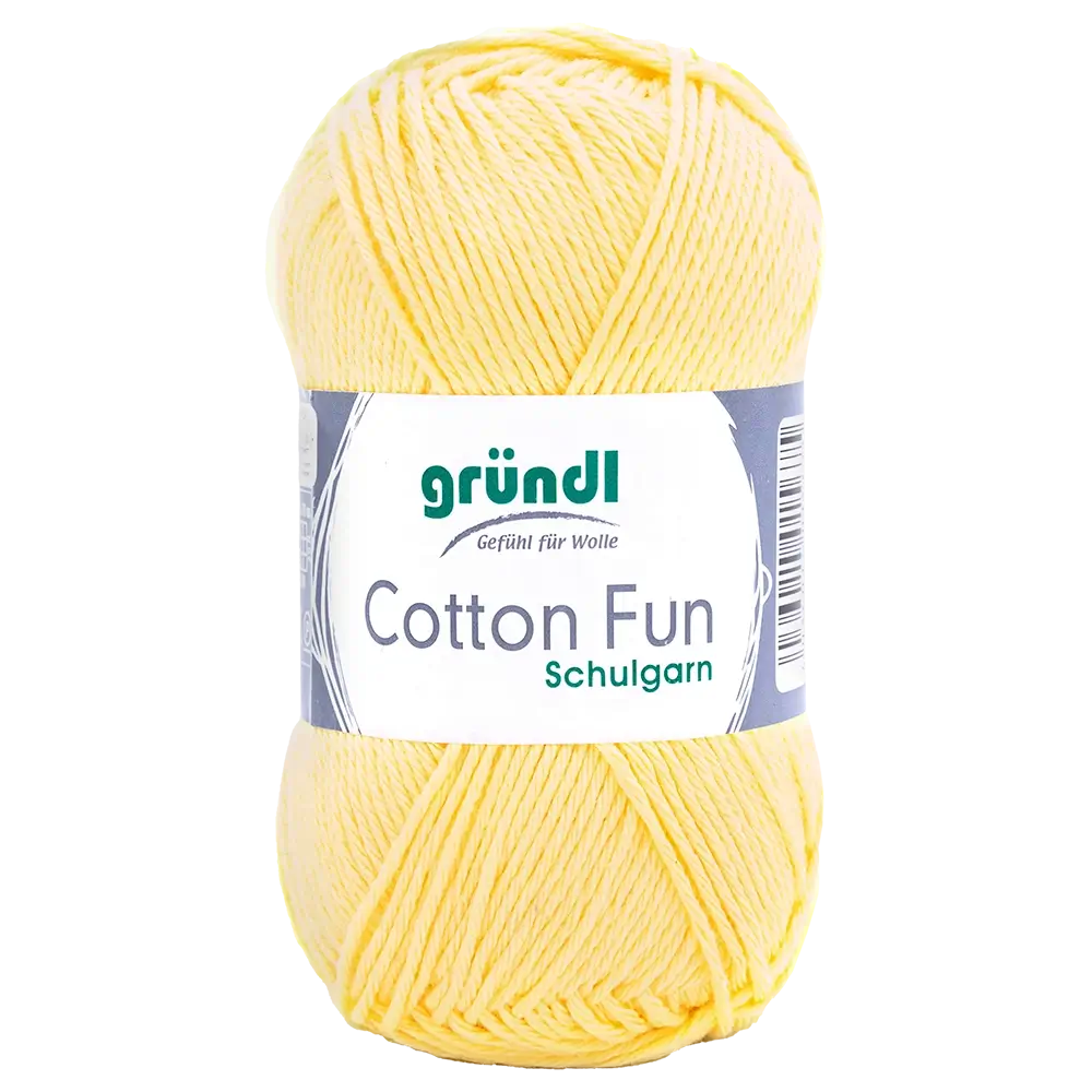 #Farbe_Gründl Cotton Fun | 22 Pastellgelb
