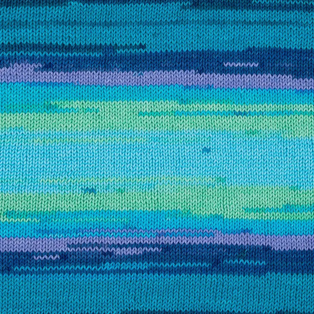 #Farbe_Gründl Cotton Quick Batik | 01 hellblau-violett-apfelgrün