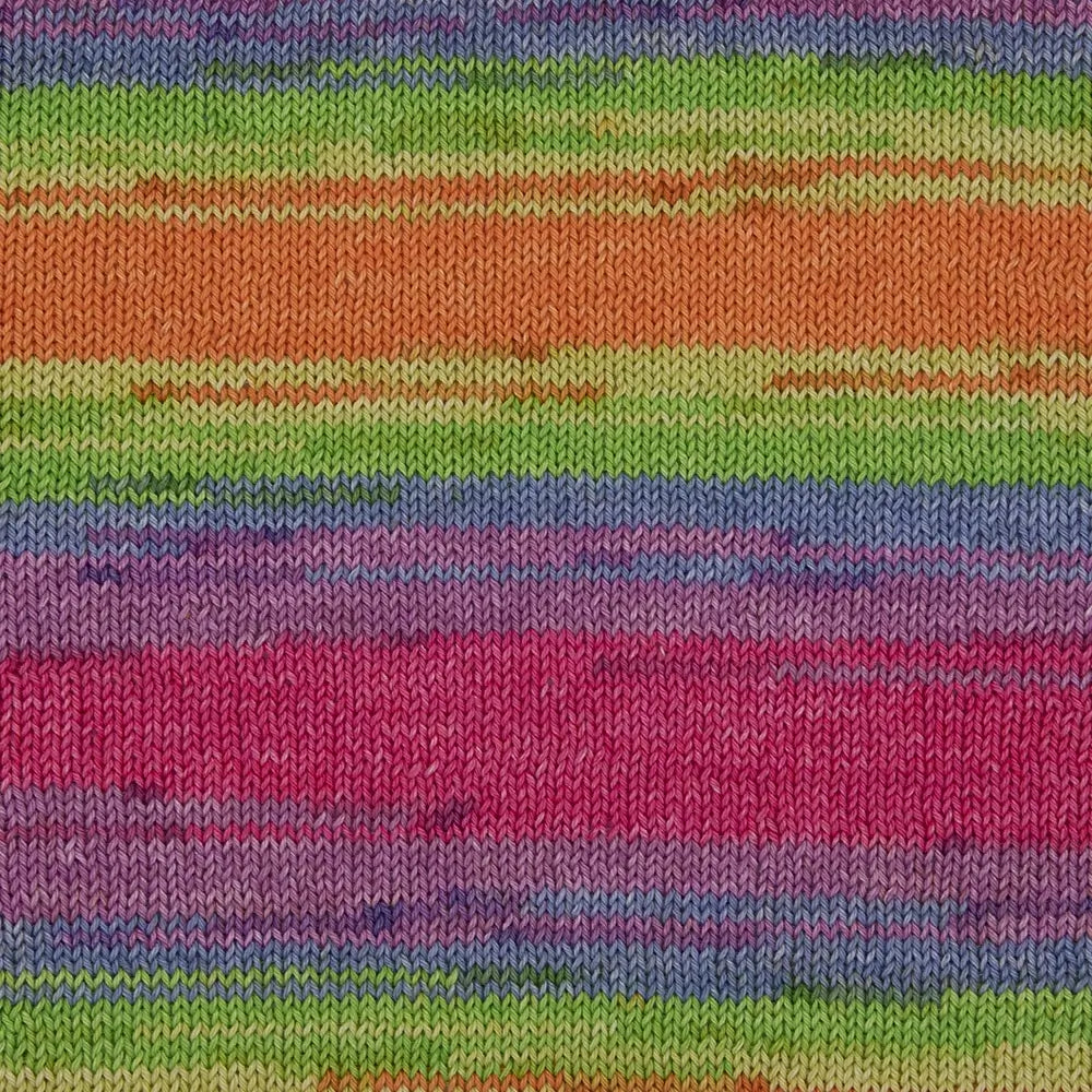 #Farbe_Gründl Cotton Quick Batik | 04 orange-grün-blau-violett