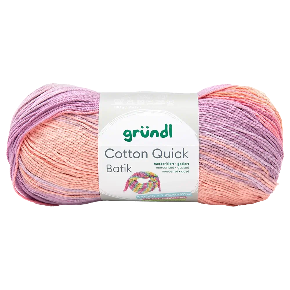 #Farbe_Gründl Cotton Quick Batik | 06 creme-rosa-lila-flieder