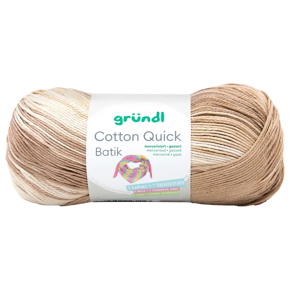 #Farbe_Gründl Cotton Quick Batik | 08 natur-braun-beige