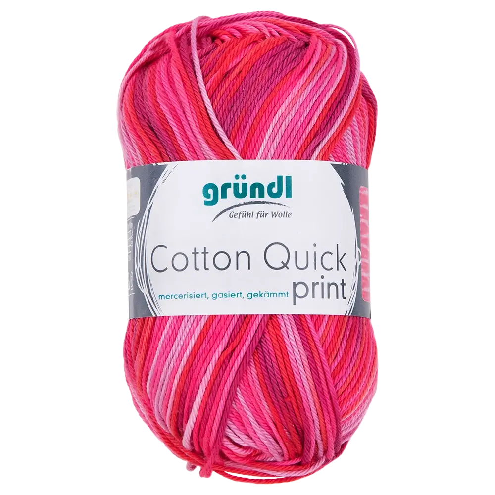 #Farbe_Gründl Cotton Quick Print | 235 Fuchsia-Rot multicolor