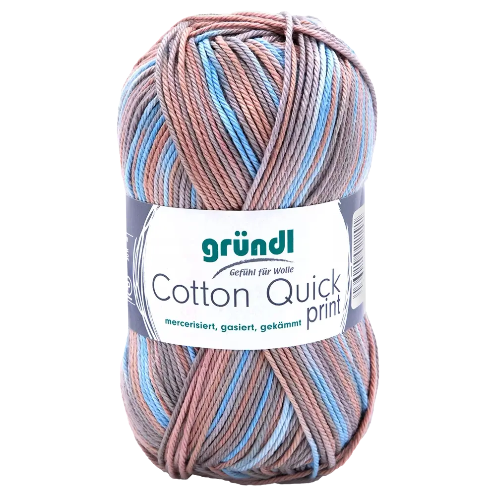 #Farbe_Gründl Cotton Quick Print | 238 Beige-Blau-Grau-Mix color