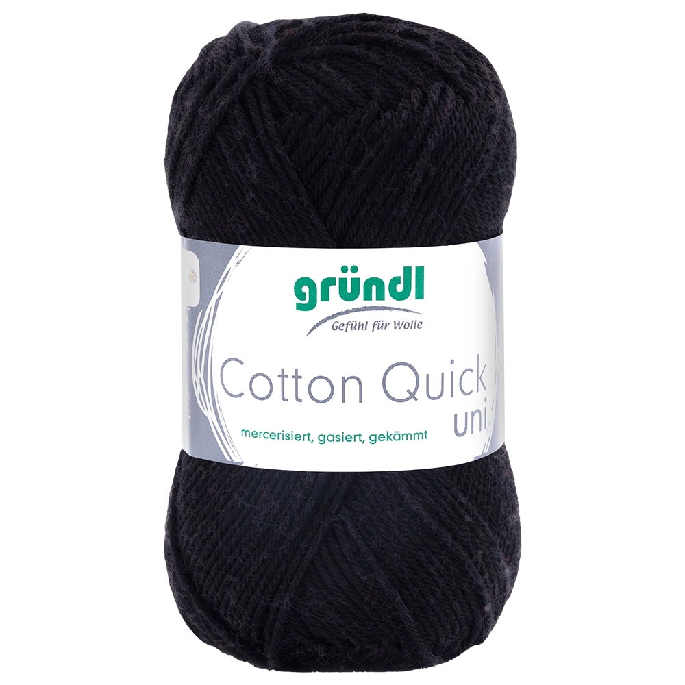 #Farbe_Gründl Cotton Quick Uni | 11 Schwarz