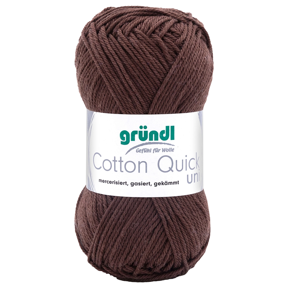 #Farbe_Gründl Cotton Quick Uni | 122 Schokolade
