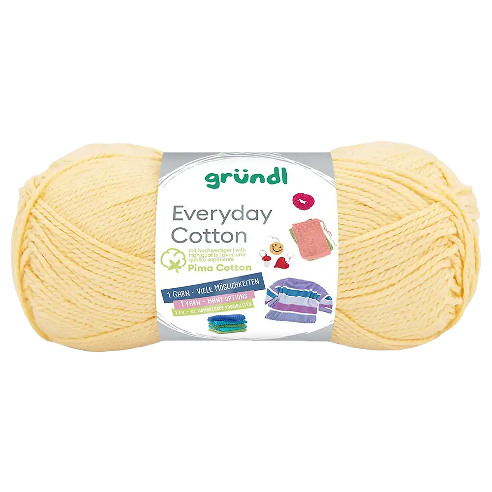 #Farbe_Gründl Everyday Cotton | 08 Hellgelb