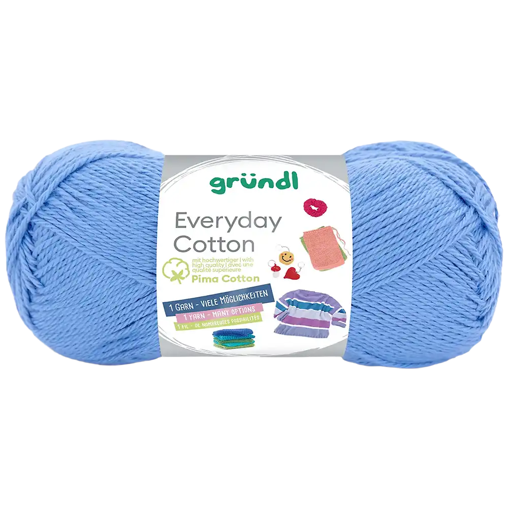#Farbe_Gründl Everyday Cotton | 13 Azurblau