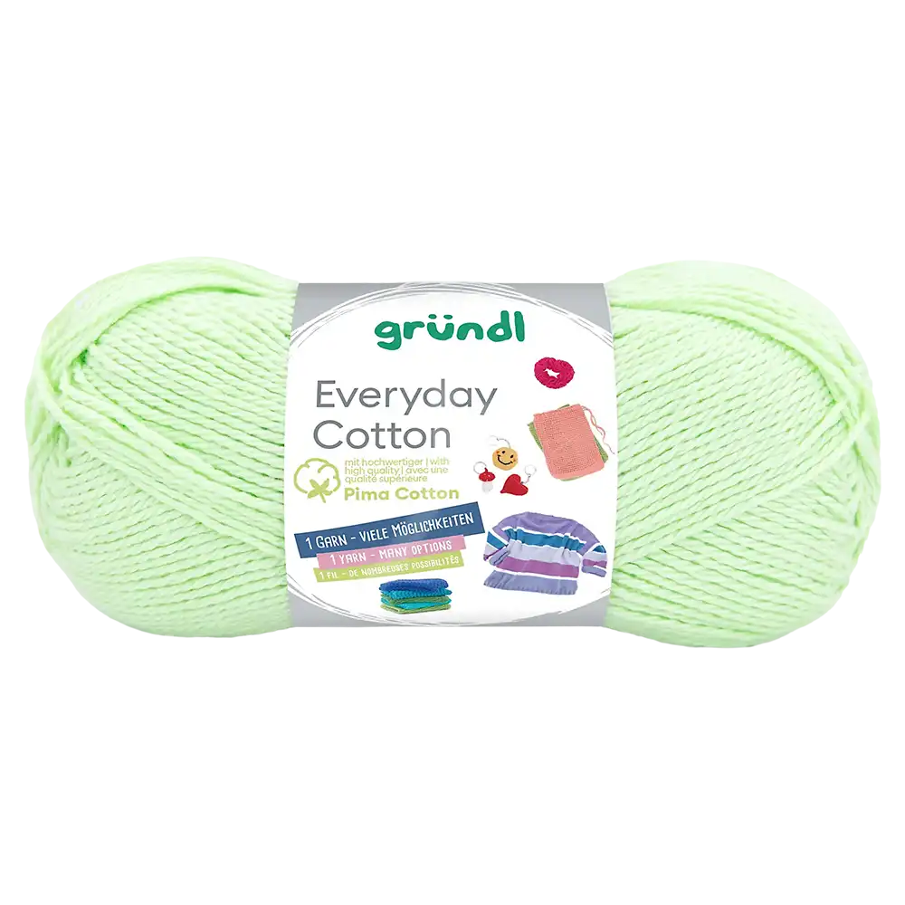 #Farbe_Gründl Everyday Cotton | 20 Blassgrün