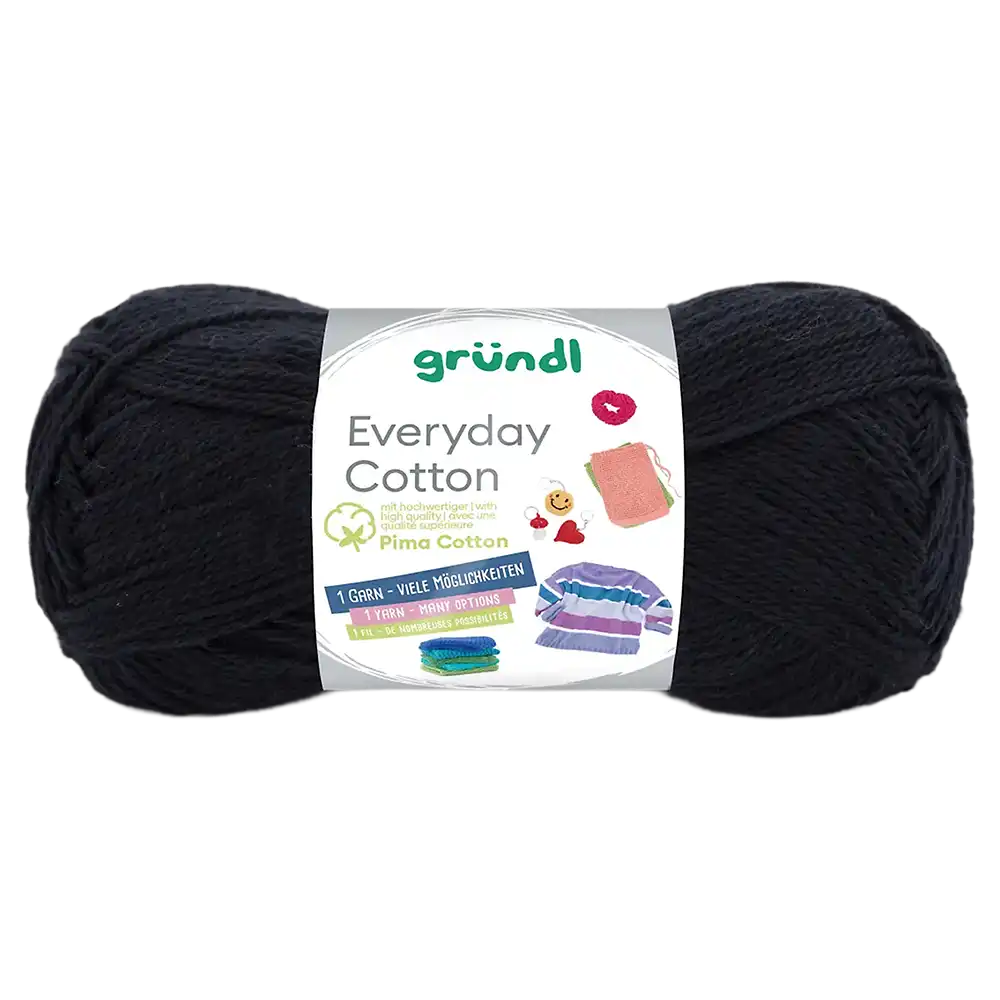 #Farbe_Gründl Everyday Cotton | 32 Schwarz