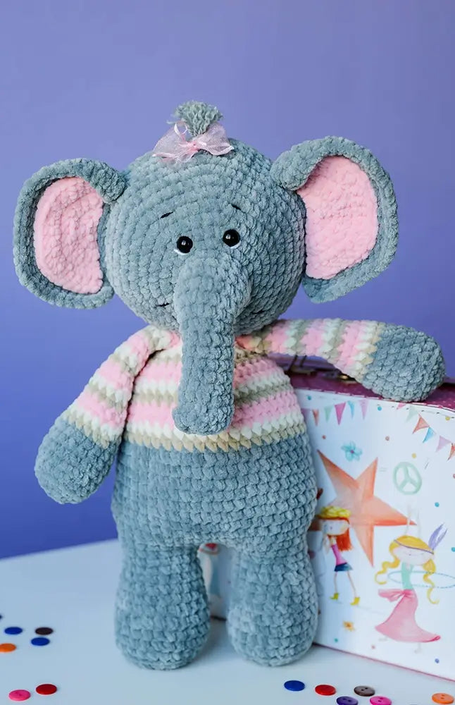 Elefant Emil (Häkelset)